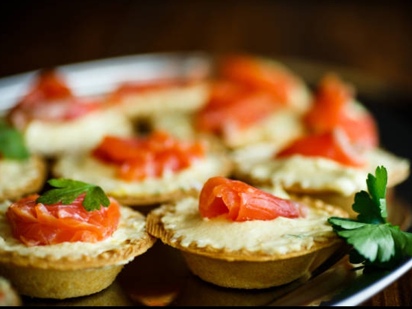 Tarteletas de jamón y queso