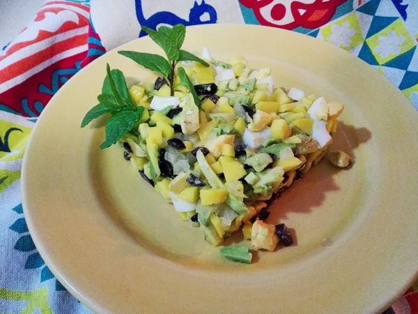 Ensalada de mango y frutos secos