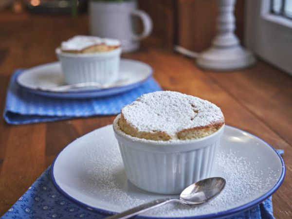 Soufflé de banano o manzana