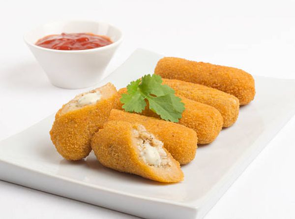 Croquetas de papa con queso