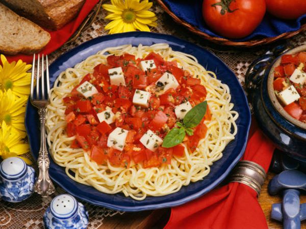 Espagueti con tomates