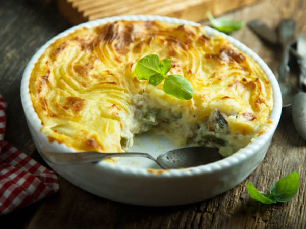 Pastel de salmón y espinacas